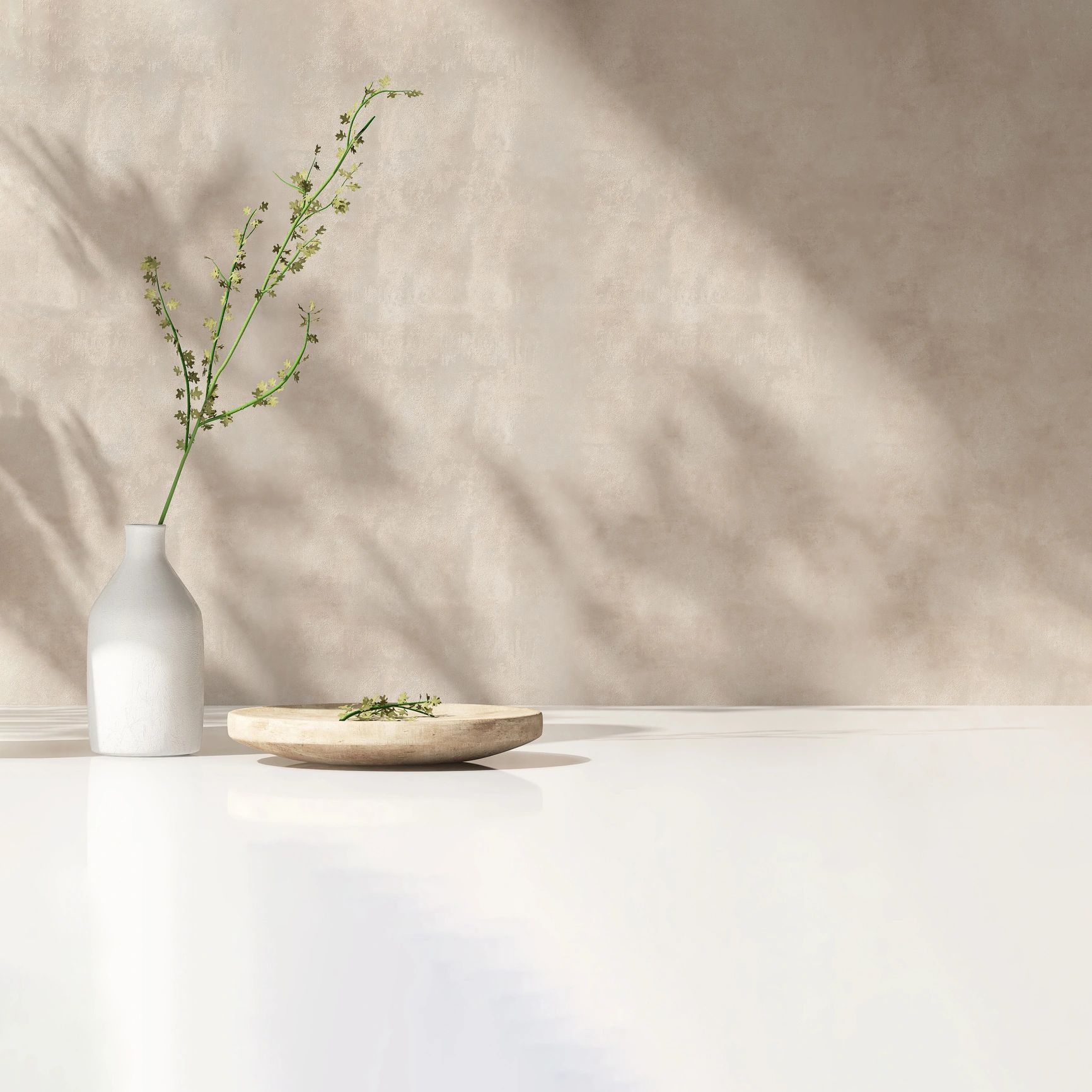 Unscented olive oil bar soap on neutral background in soft natural light